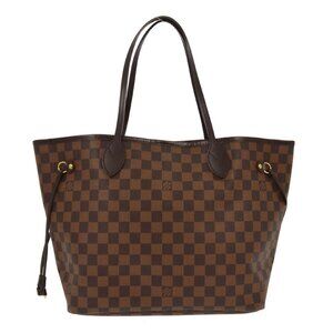 Louis Vuitton Damier Neverfull MM Shoulder Tote Bag